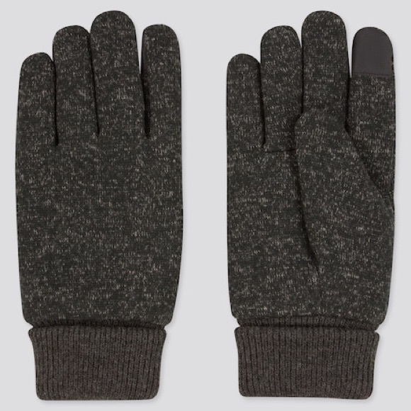 Uniqlo Accessories Nwt Uniqlo Mens Heattech Knitted Gloves L Poshmark